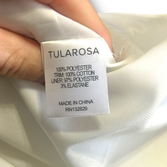 Revolve Tularosa Willa open back criss cross ruffle watercolor midi dress Size S - Picture 9 of 10